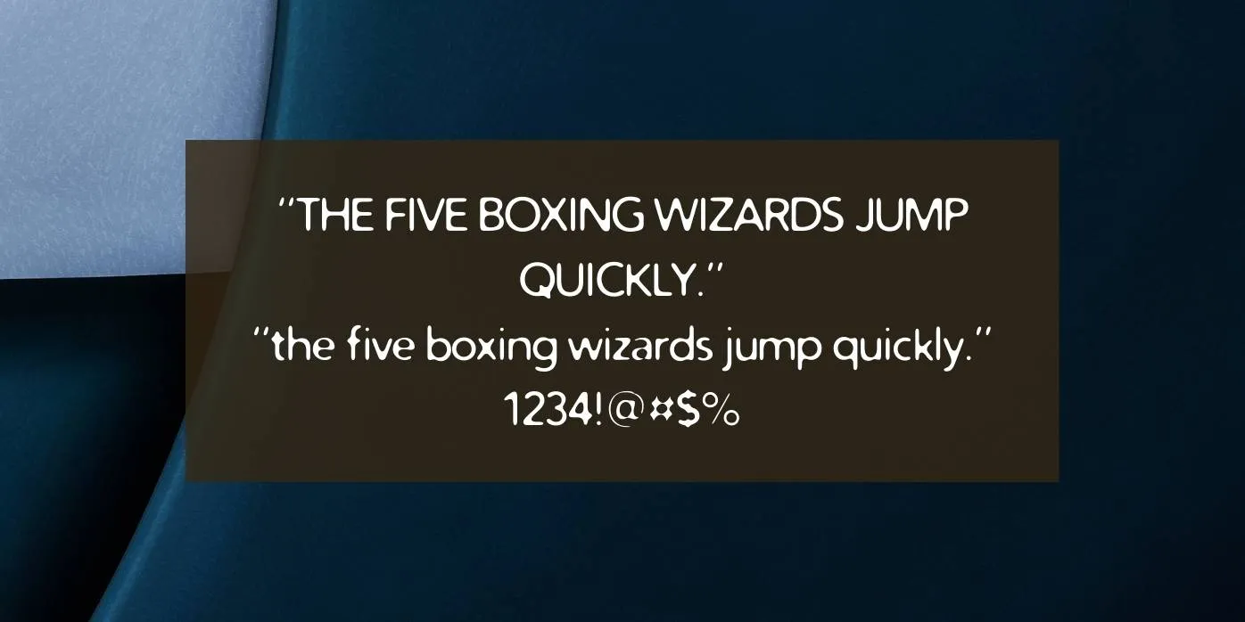 Distro Font Preview