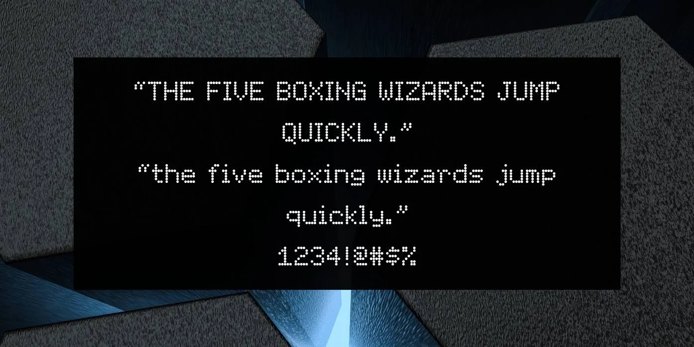 Dotmatrix Font Preview