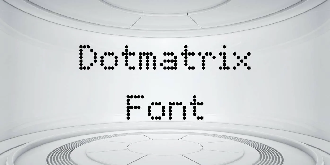 Dotmatrix Font