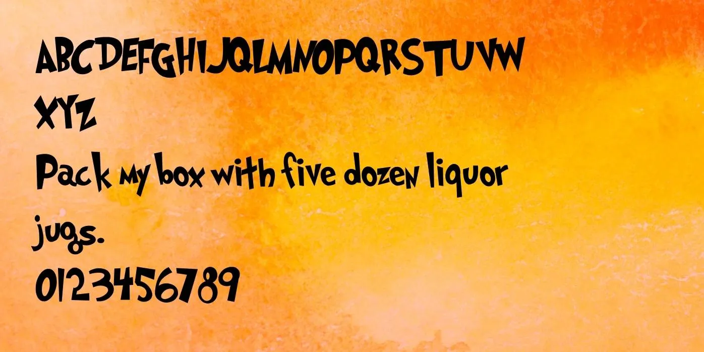 Dr Seuss Font Preview