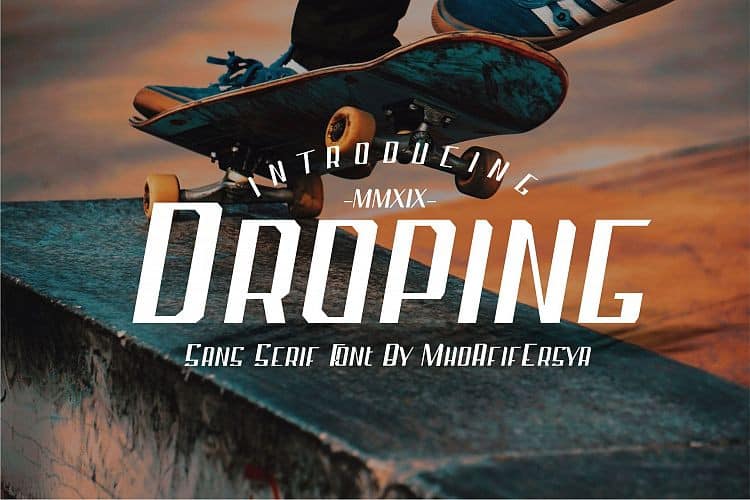 Droping Font