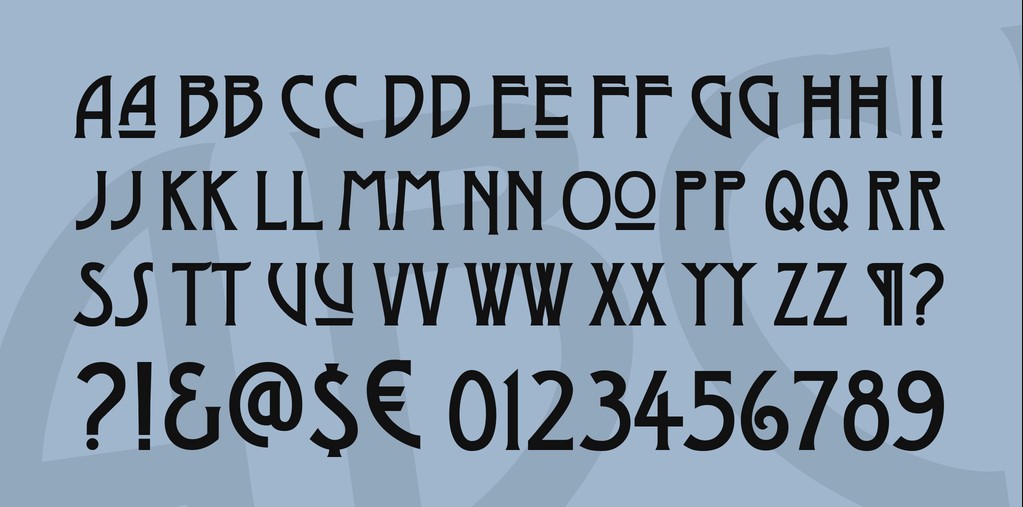 Dyer Arts and Crafts Font Preview