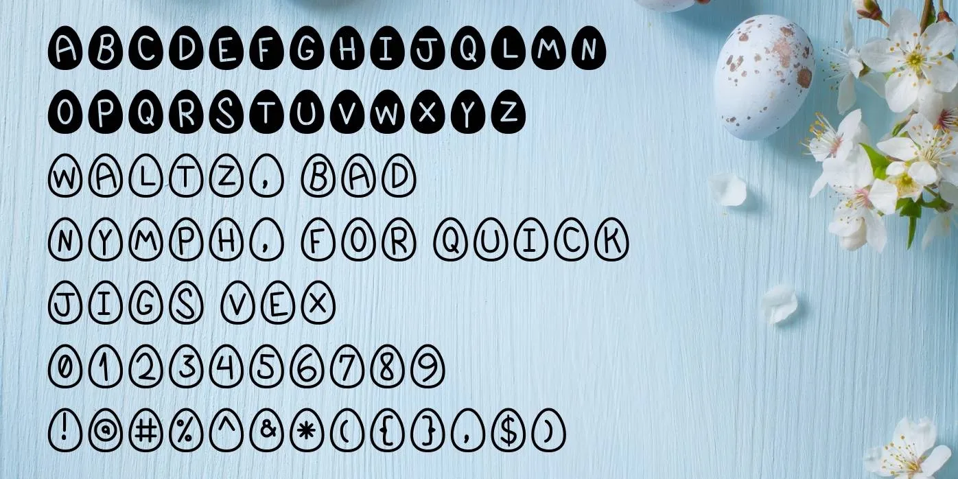 Easter Font Preview
