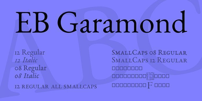 EB Garamond Font Preview