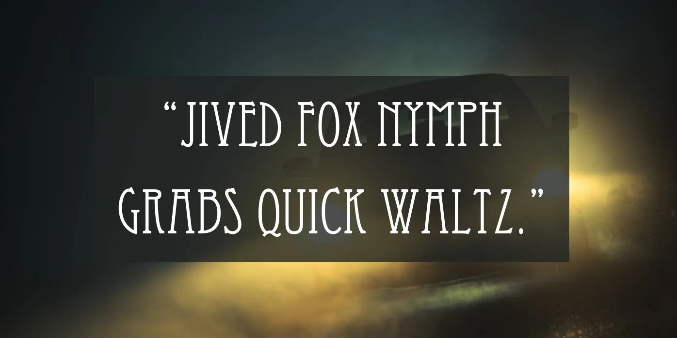 Eccentric Font Preview