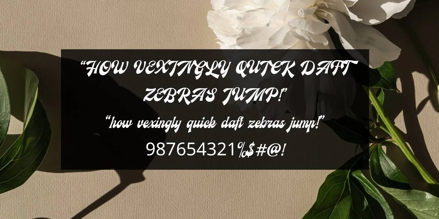 Ecentric Font Preview