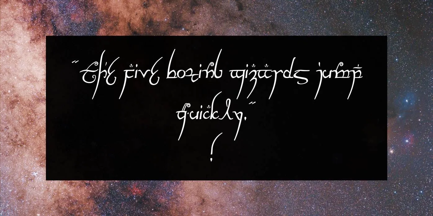 Elvish Ring NFI Font Preview
