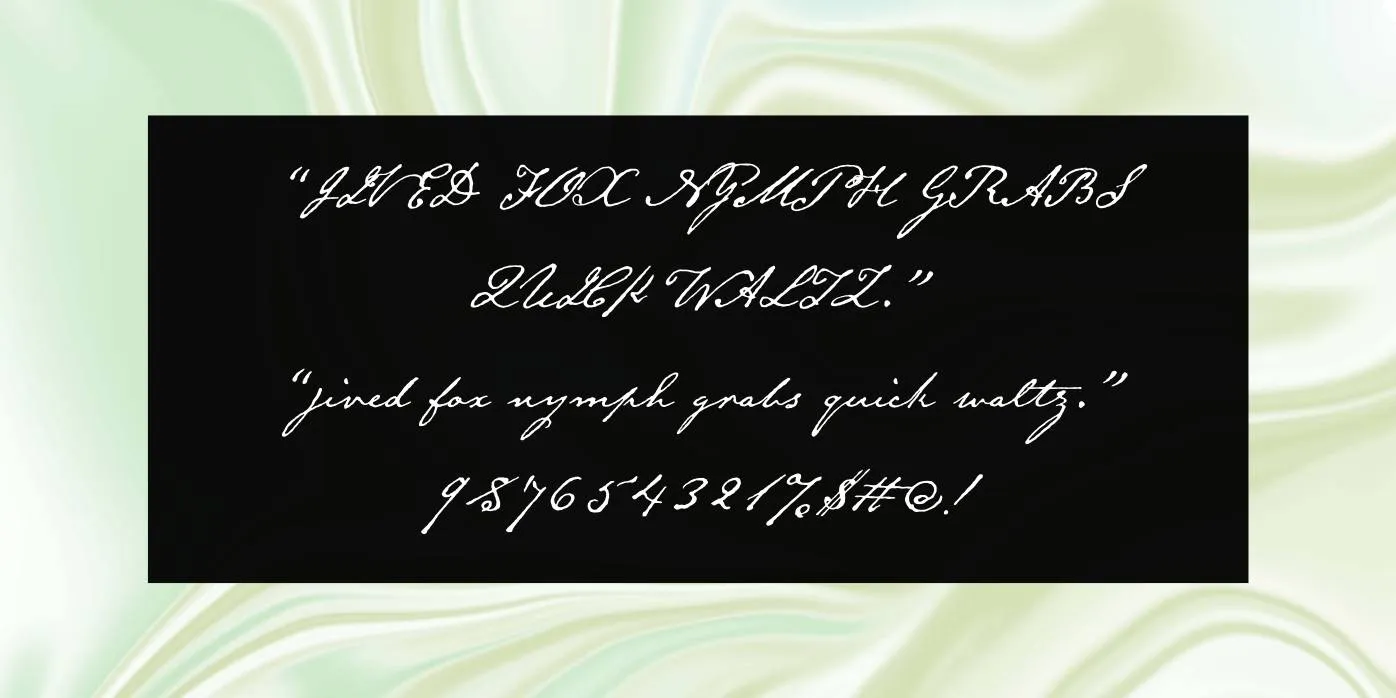 Emily Austin Font Preview