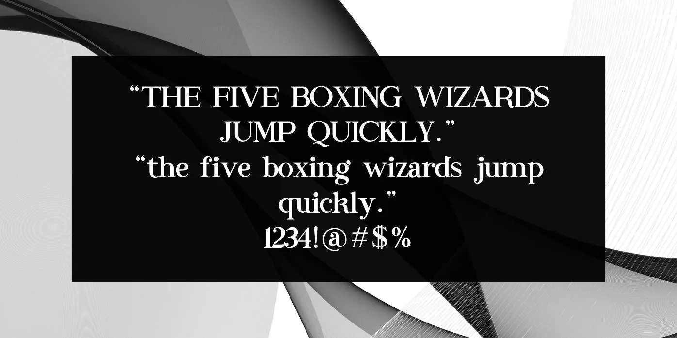 Emphatic Font Preview