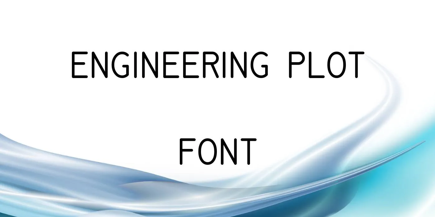 Engineering Plot Font
