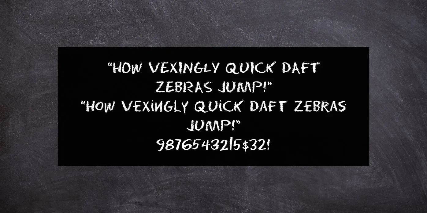 Eraser Font Preview