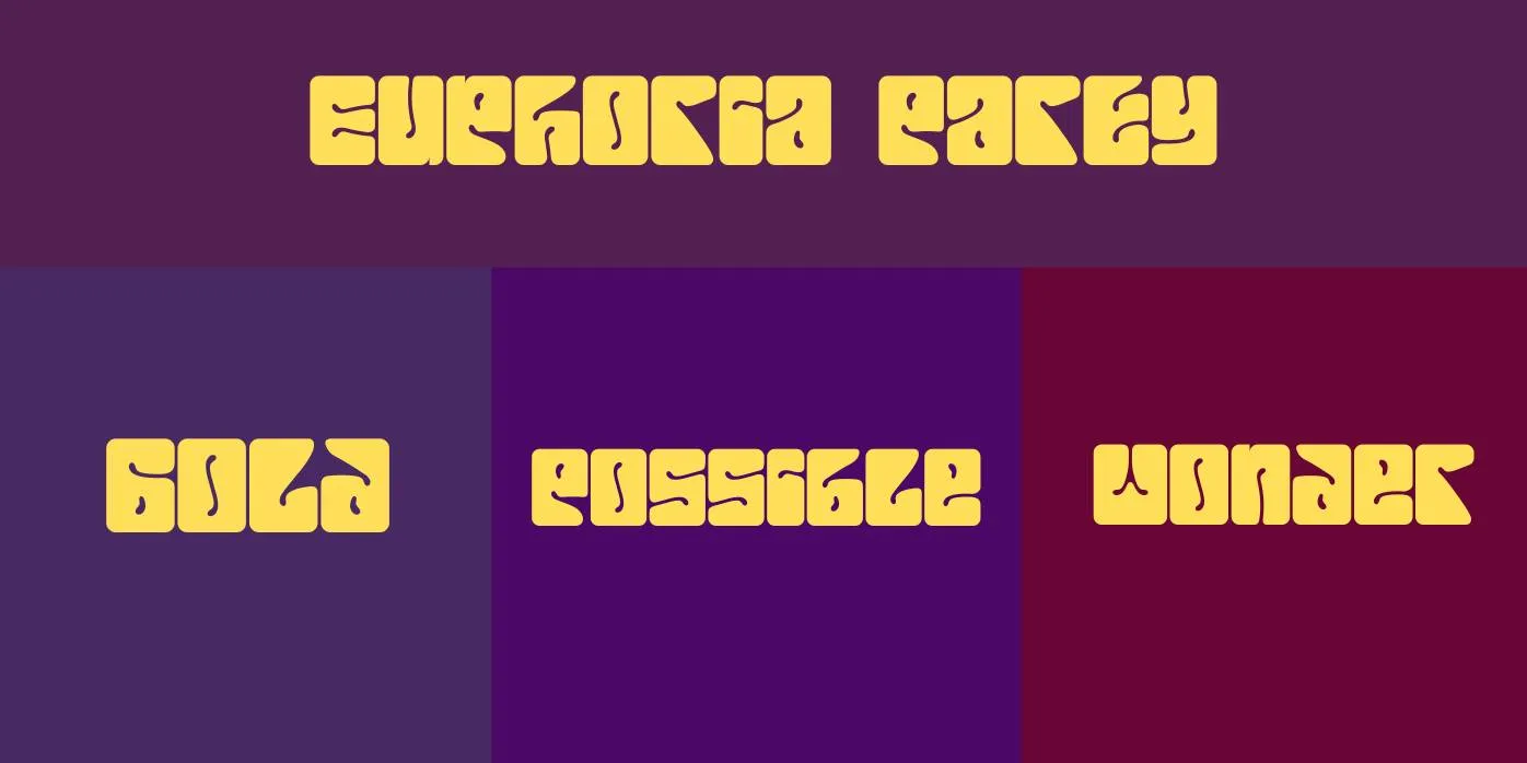 Euphoria Party Font Preview