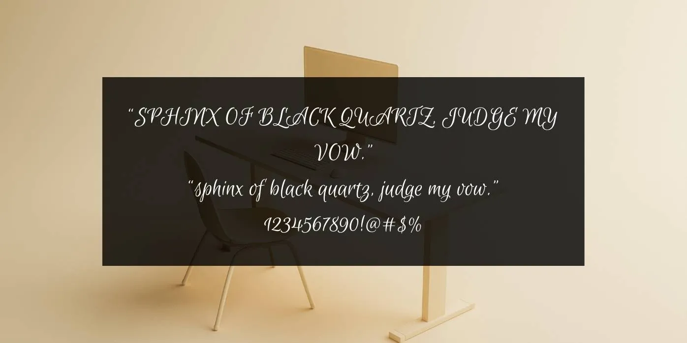 Euphoria Script Font Preview
