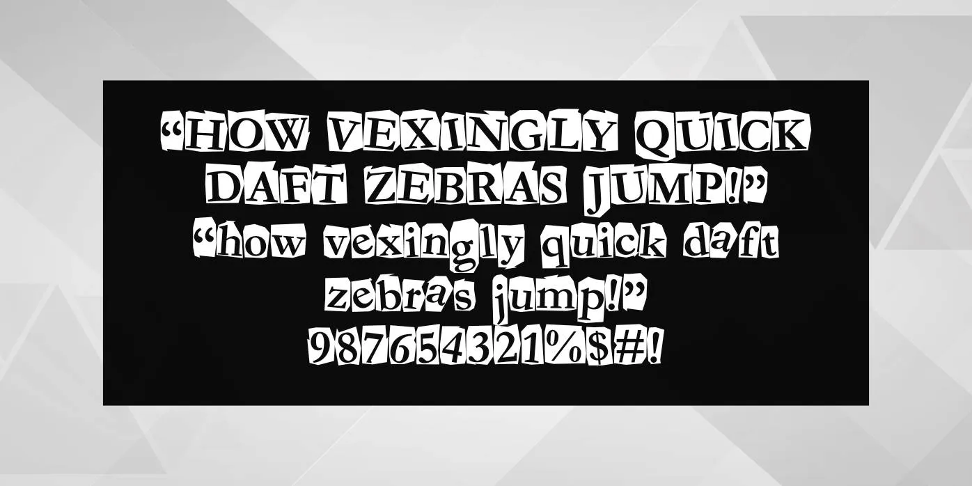 Fanzine Font Preview