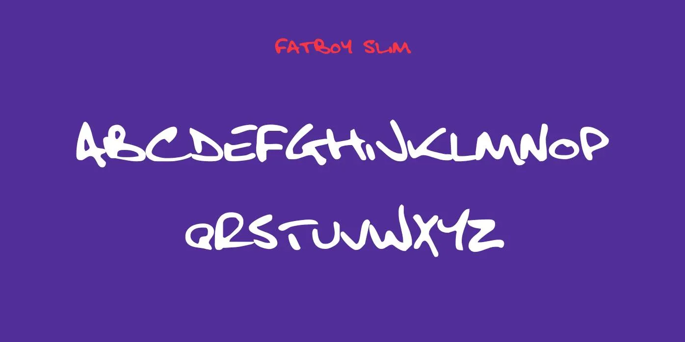 Fatboy Slim Font Preview