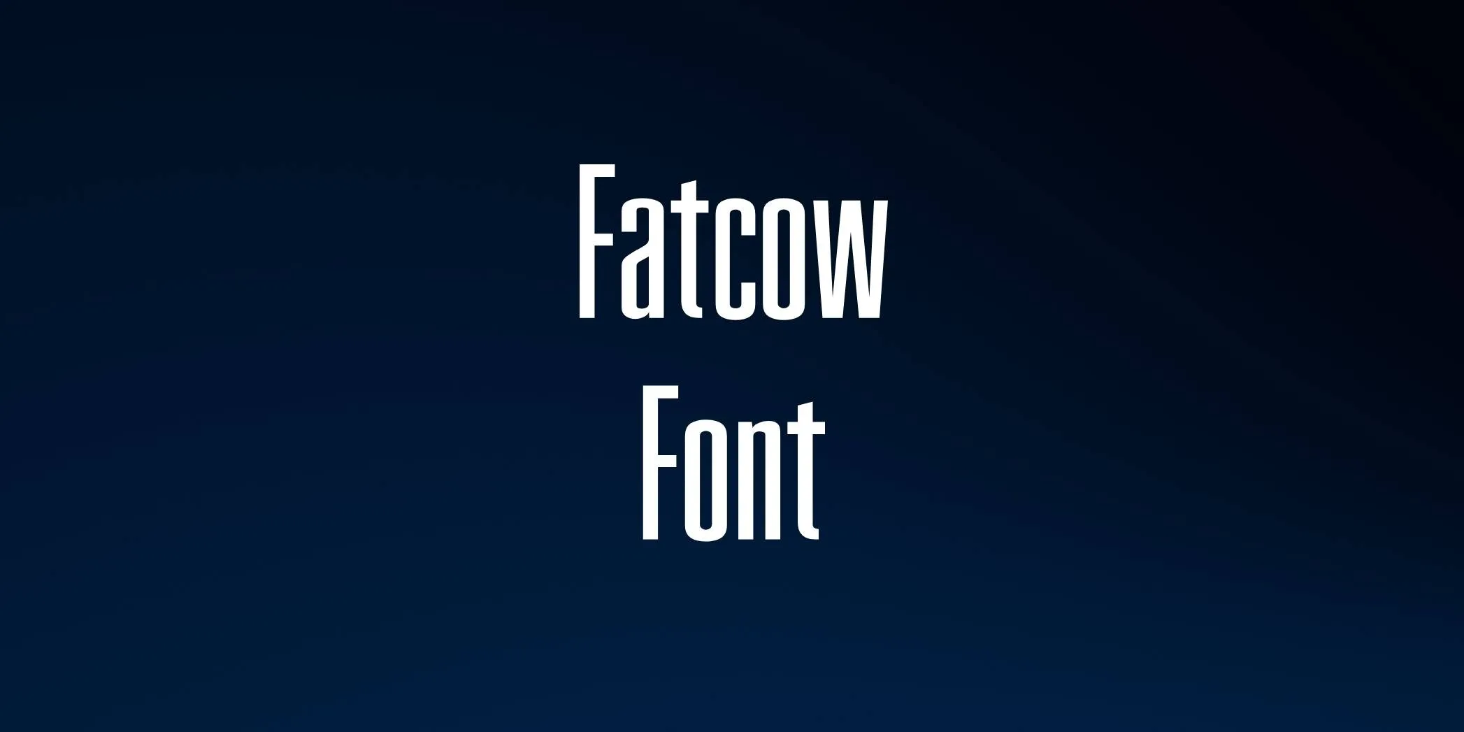 Fatcow Font