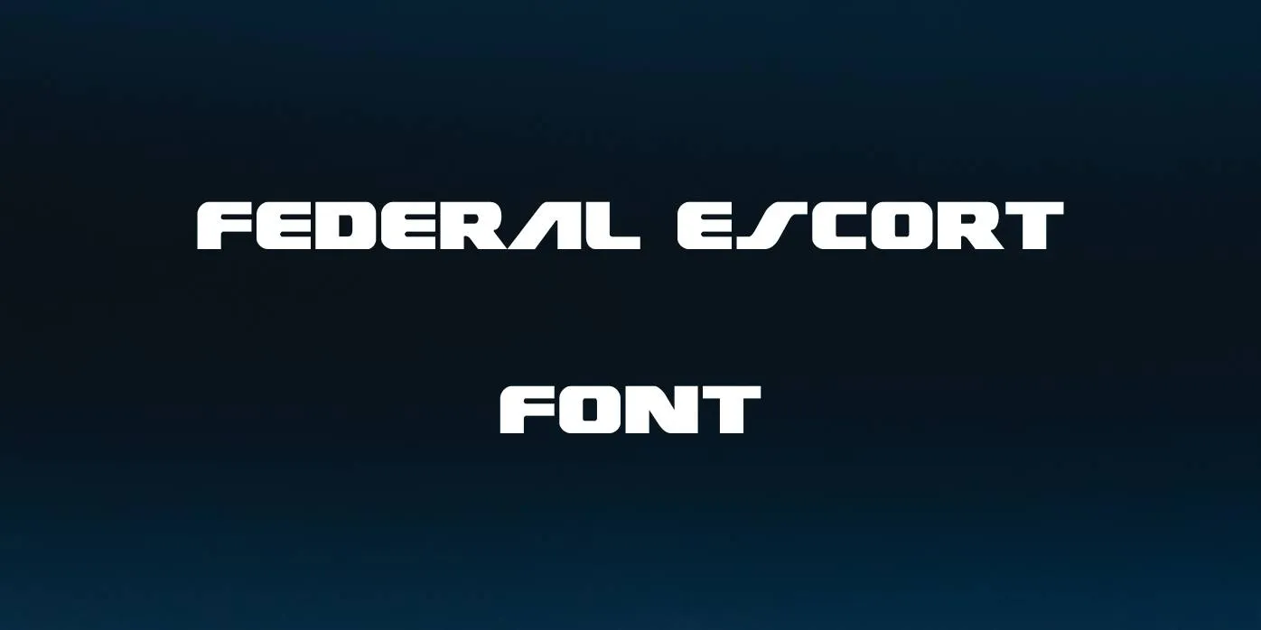 Federal Escort Font