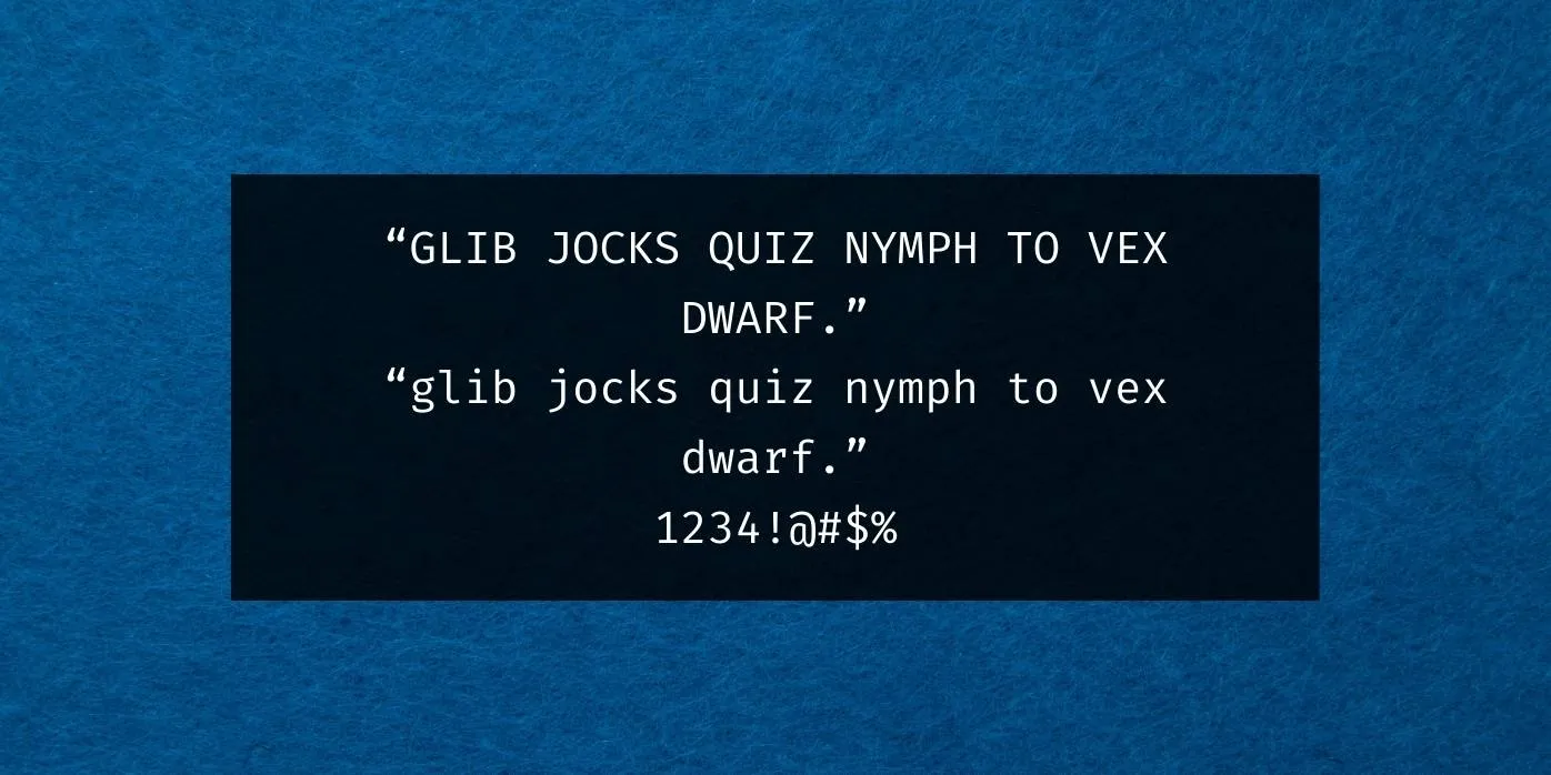 Fira Code Font Preview