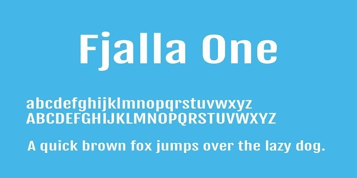 Fjalla One Font