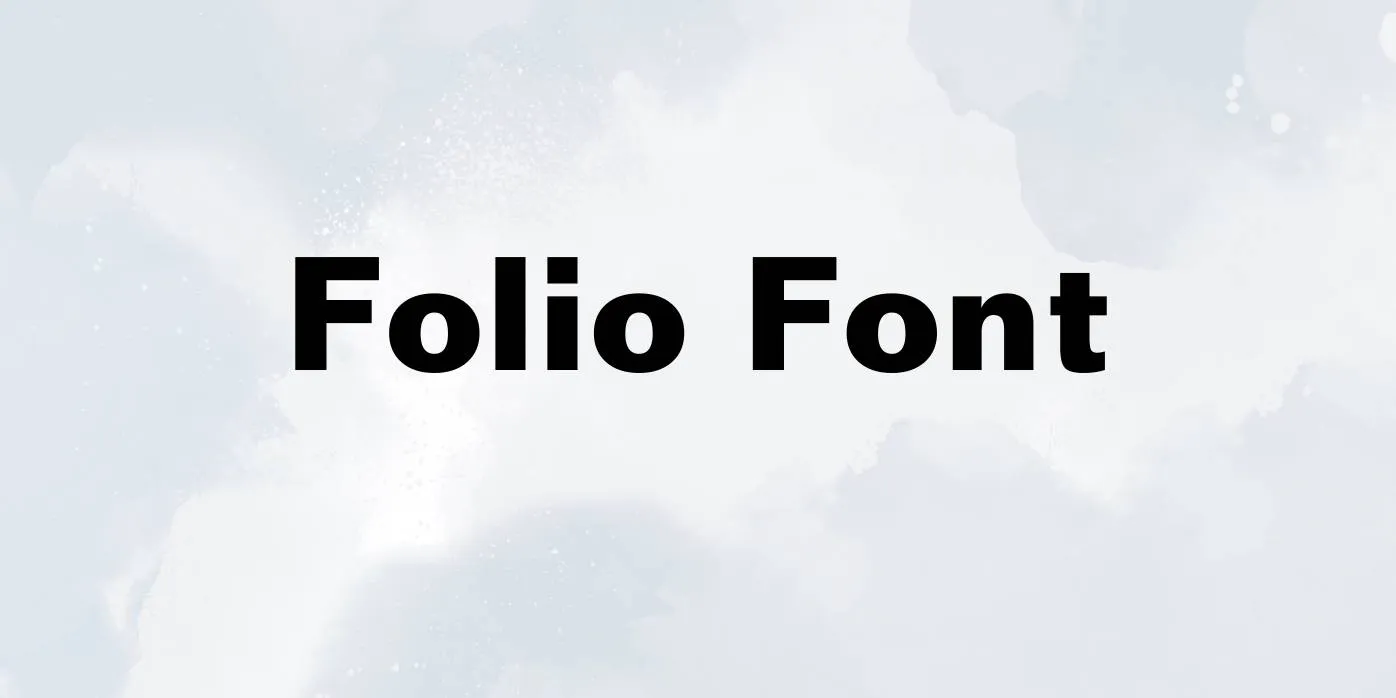 Folio Font