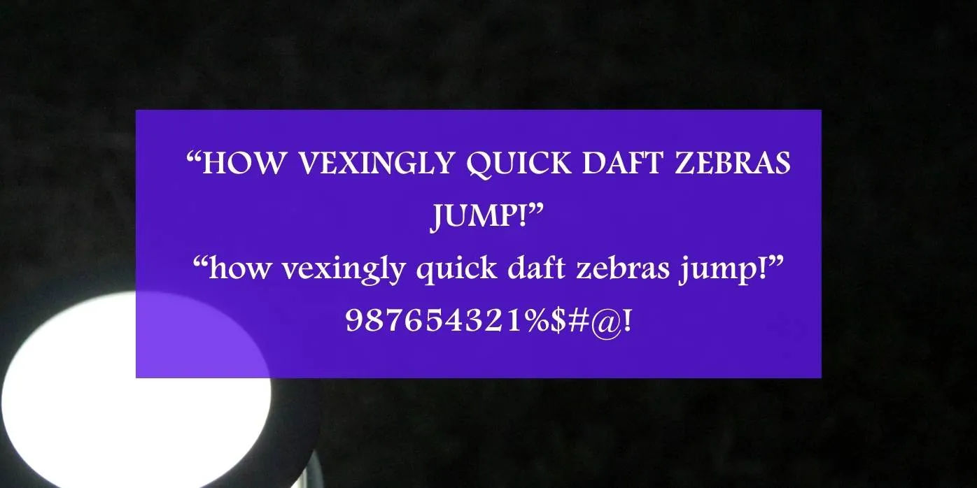 Footlight Font Preview