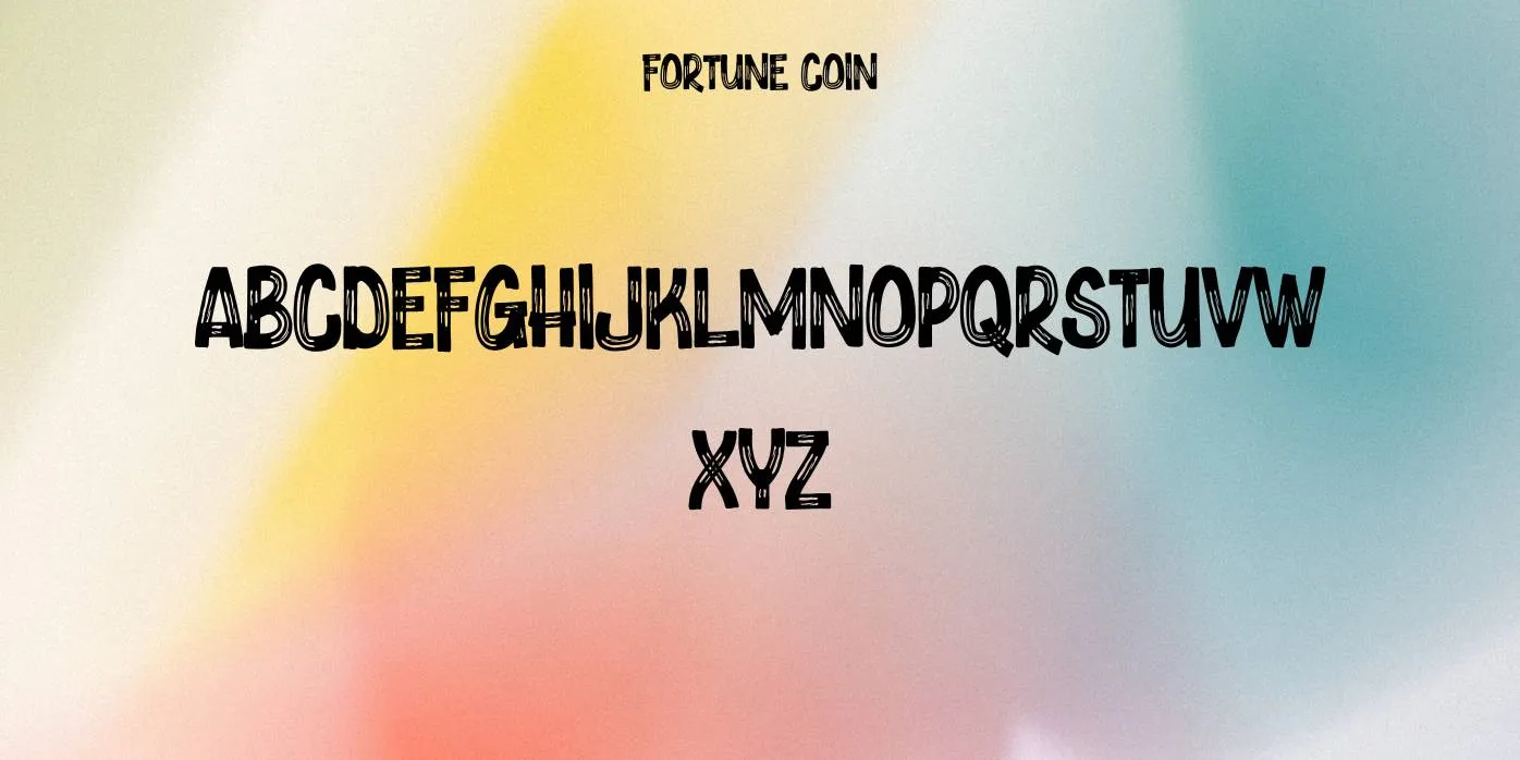Fortune Coin Font Preview