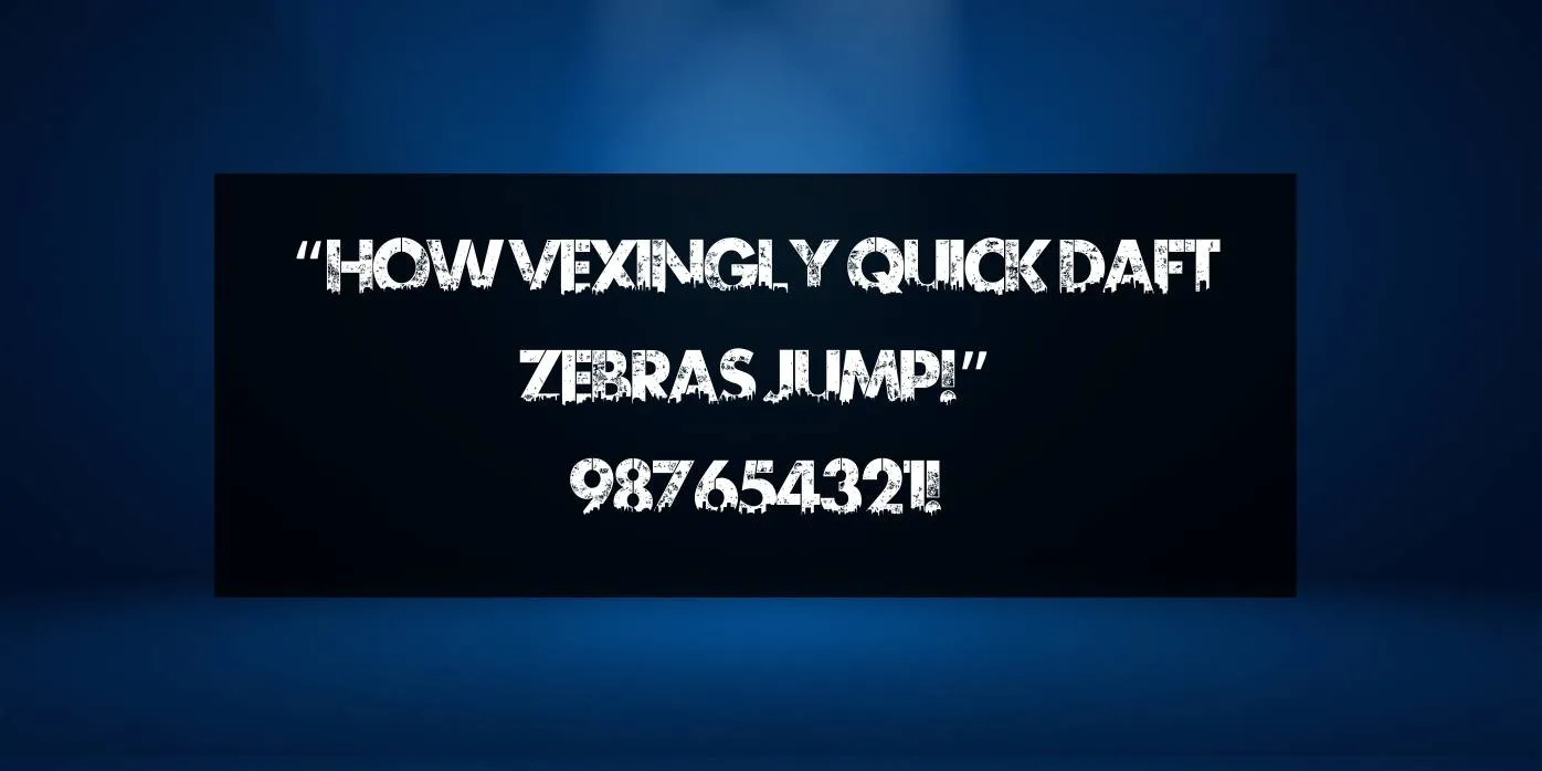 Free Fire Font Preview