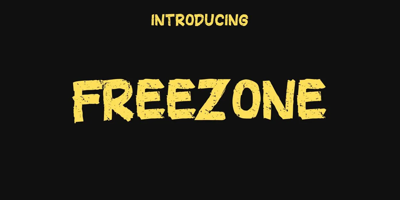 Freezone Font