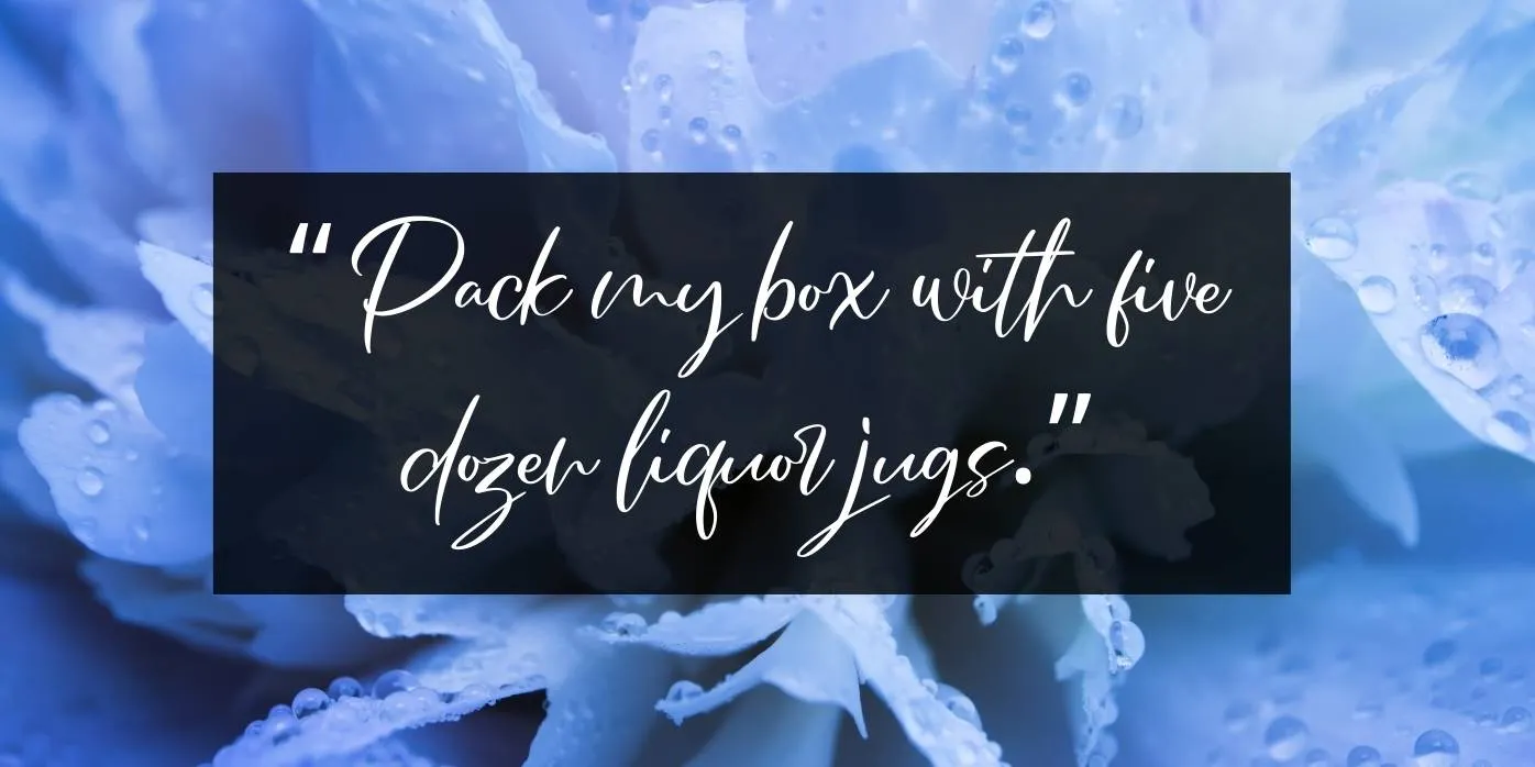 French Font Preview