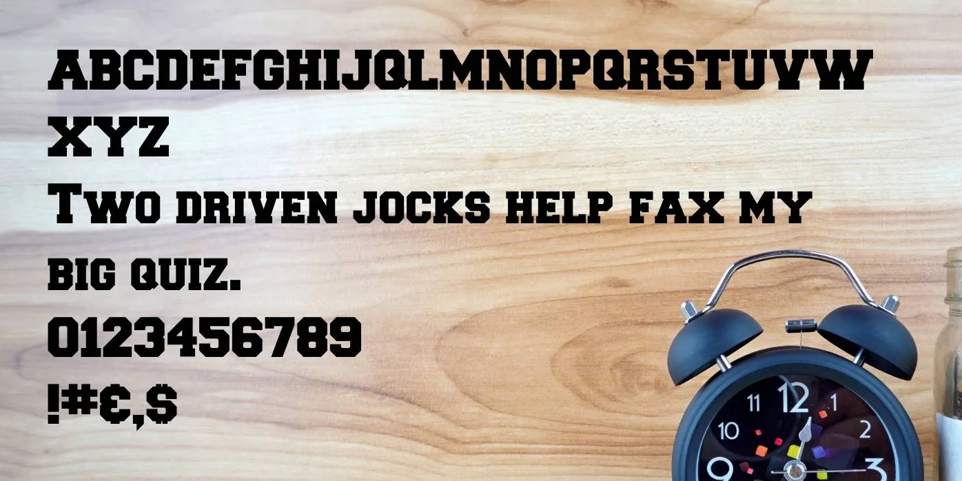 Freshman Font Preview