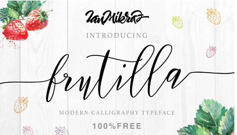 Frutilla Free Script Font