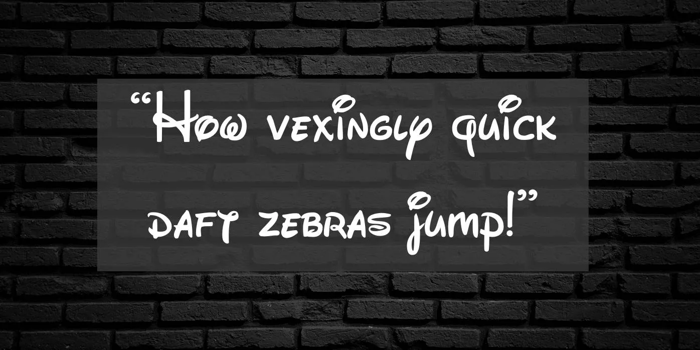 Fuente Disney Font Preview