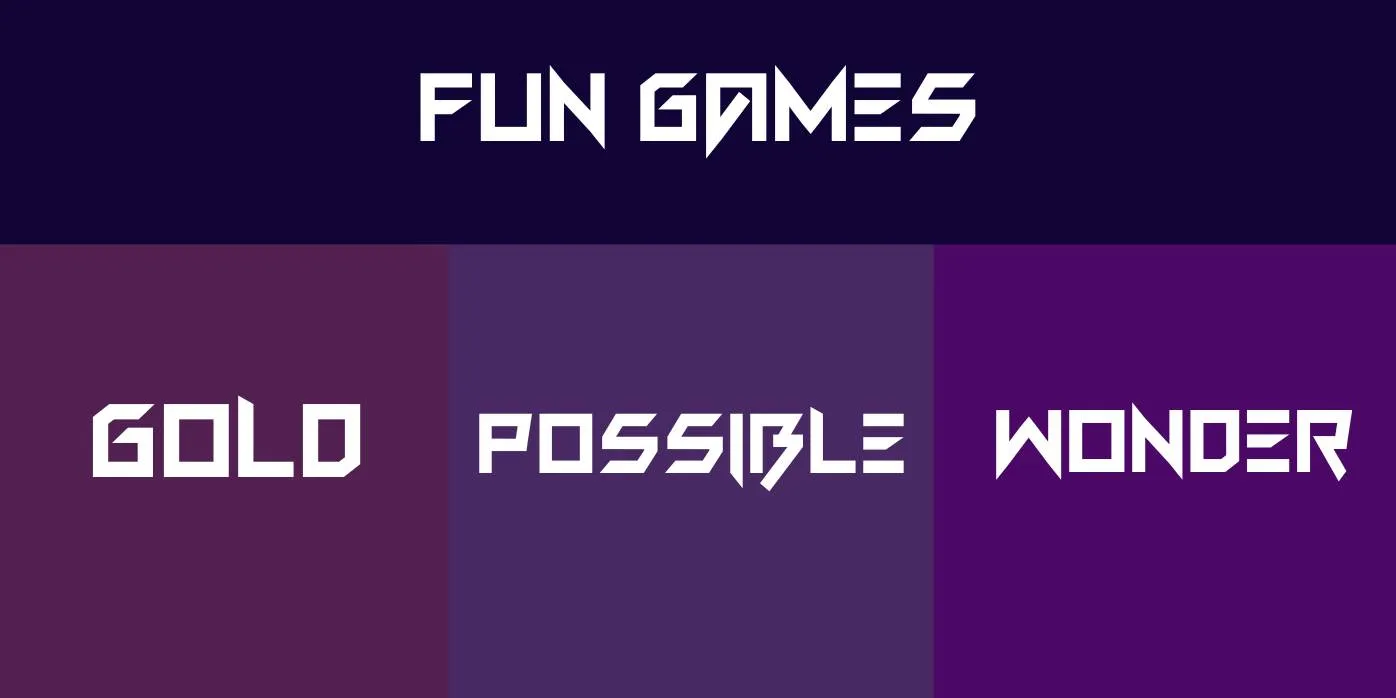 Fun Games Font Preview