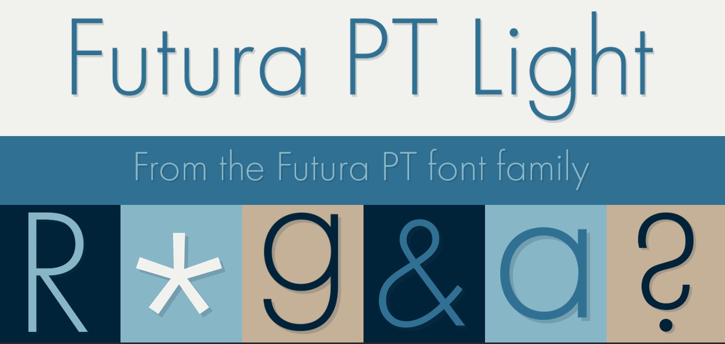 Futura PT Font Preview