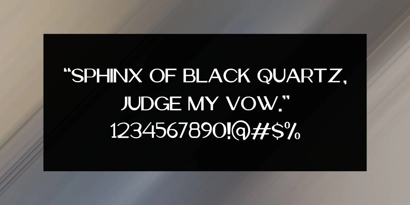 Ganama Font Preview