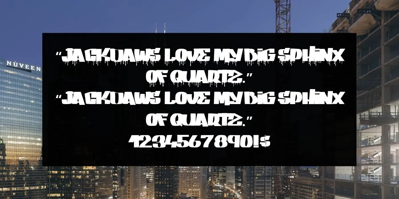 Gang Bang Crime Font Preview