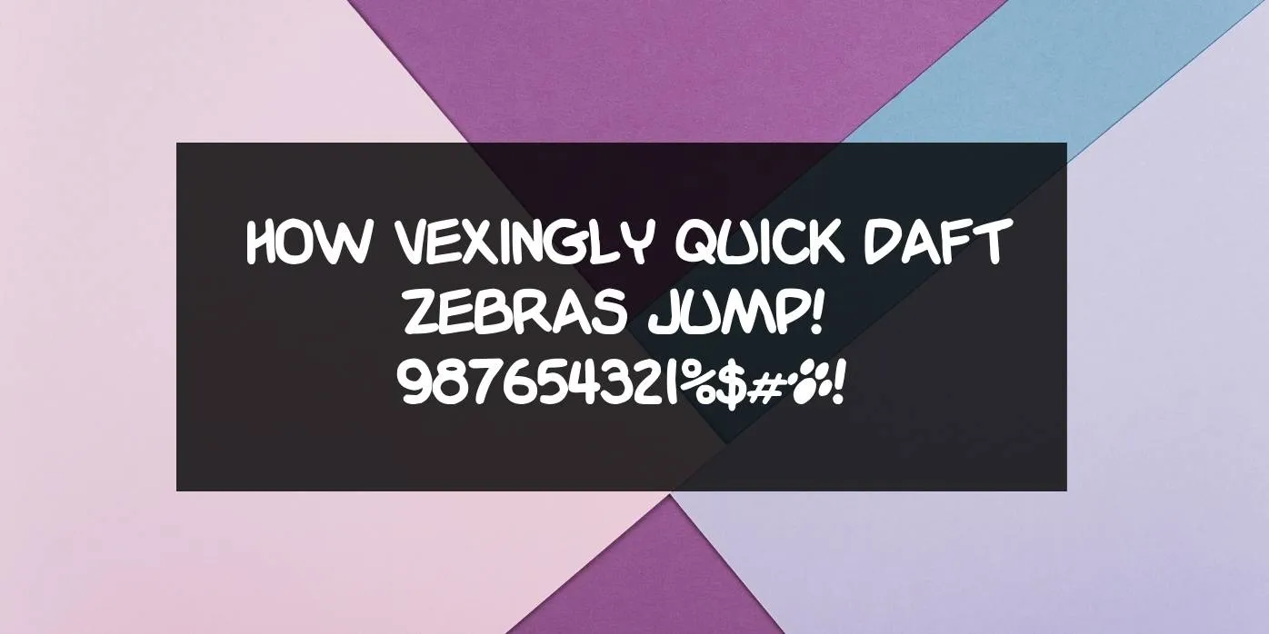 Garfield Font Preview