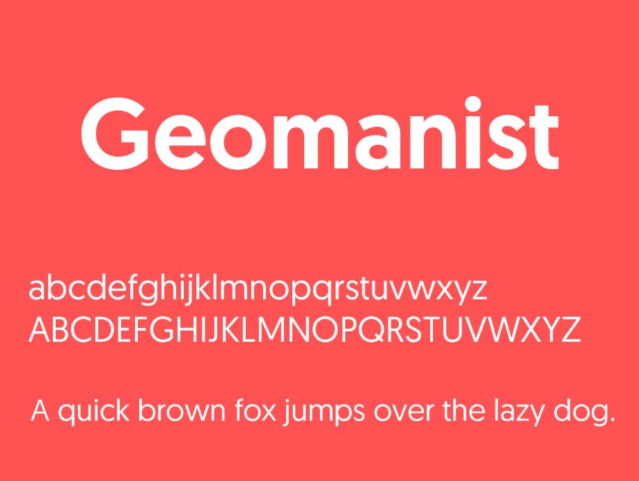Geomanist Font Preview