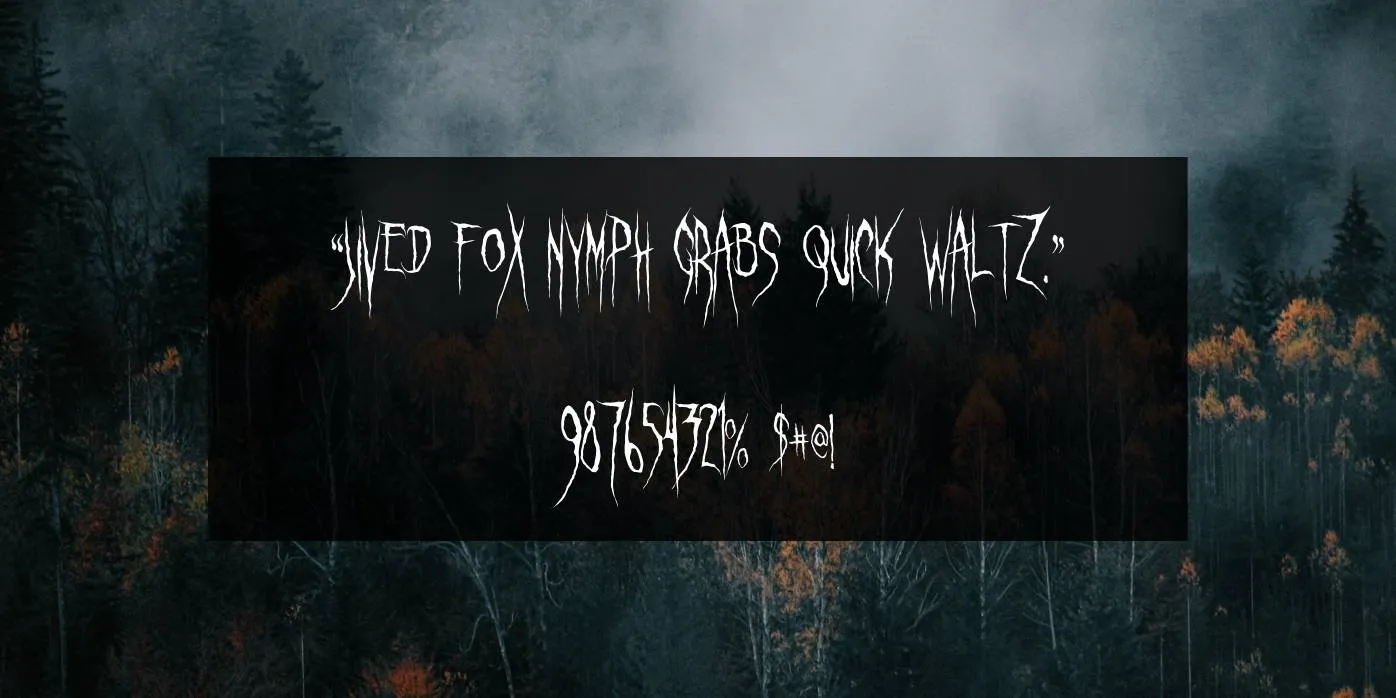 Ghastly Panic Font Preview