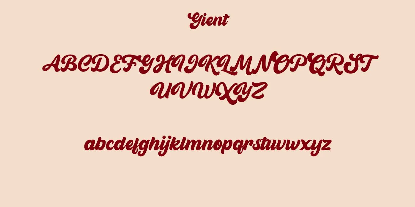 Gient Font Preview
