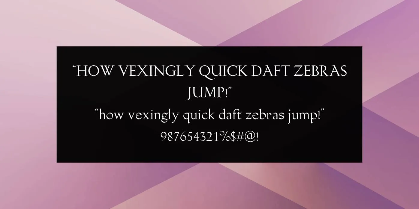 Gill Facia Font Preview
