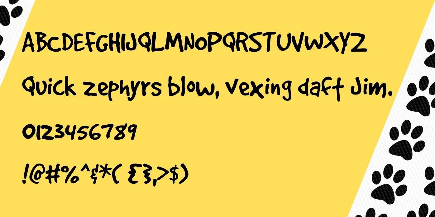 Good Dog Font Preview