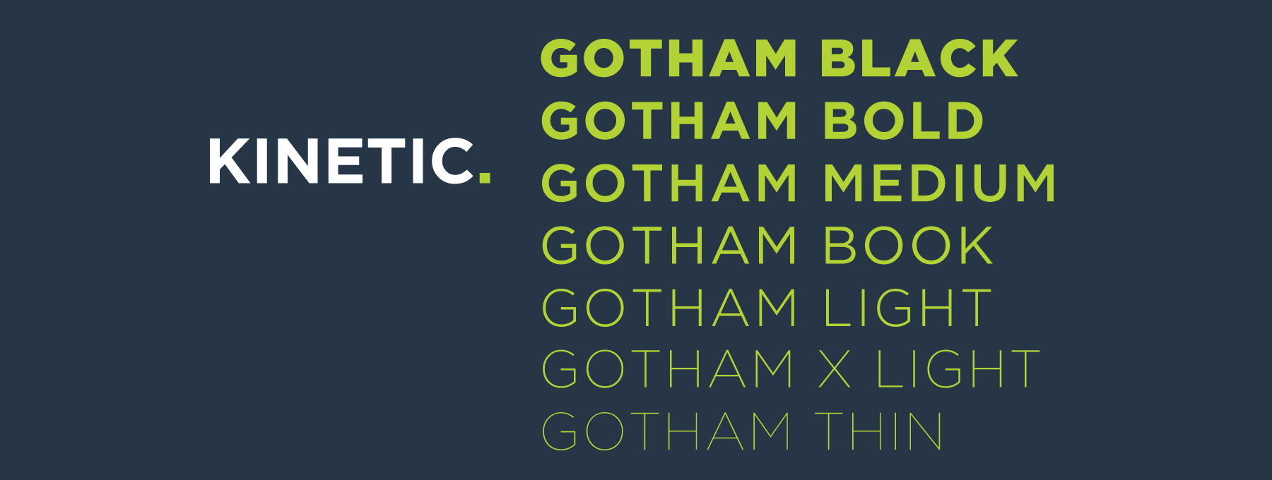 Gotham Bold Font Preview