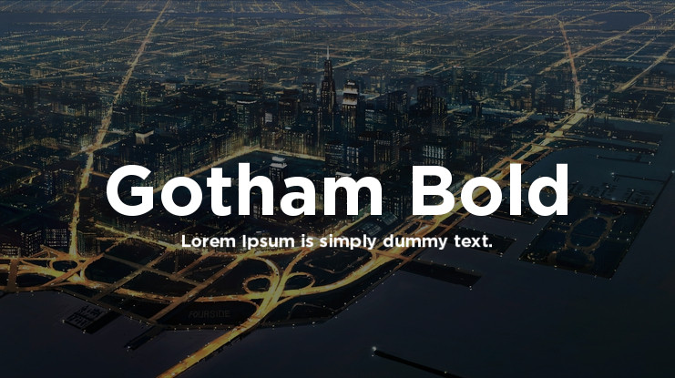 Gotham Bold Font