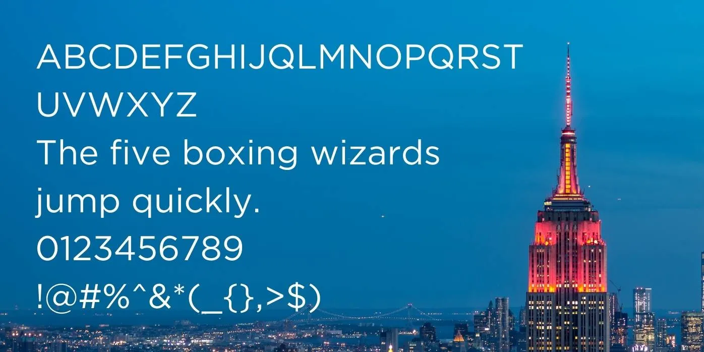 Gotham Font Preview
