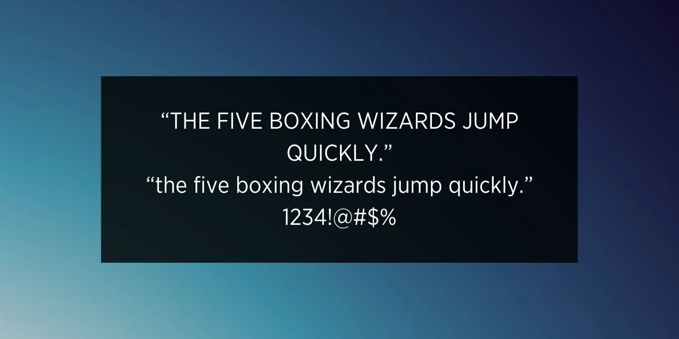 Gotham Narrow Font Preview