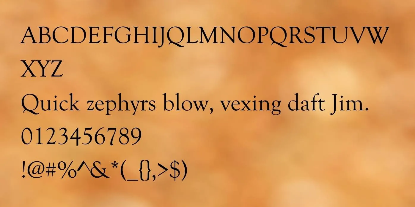 Goudy Old Style Font Preview