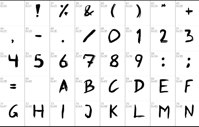 Graffiti Paint Brush Font Preview