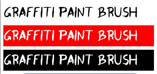 Graffiti Paint Brush Font