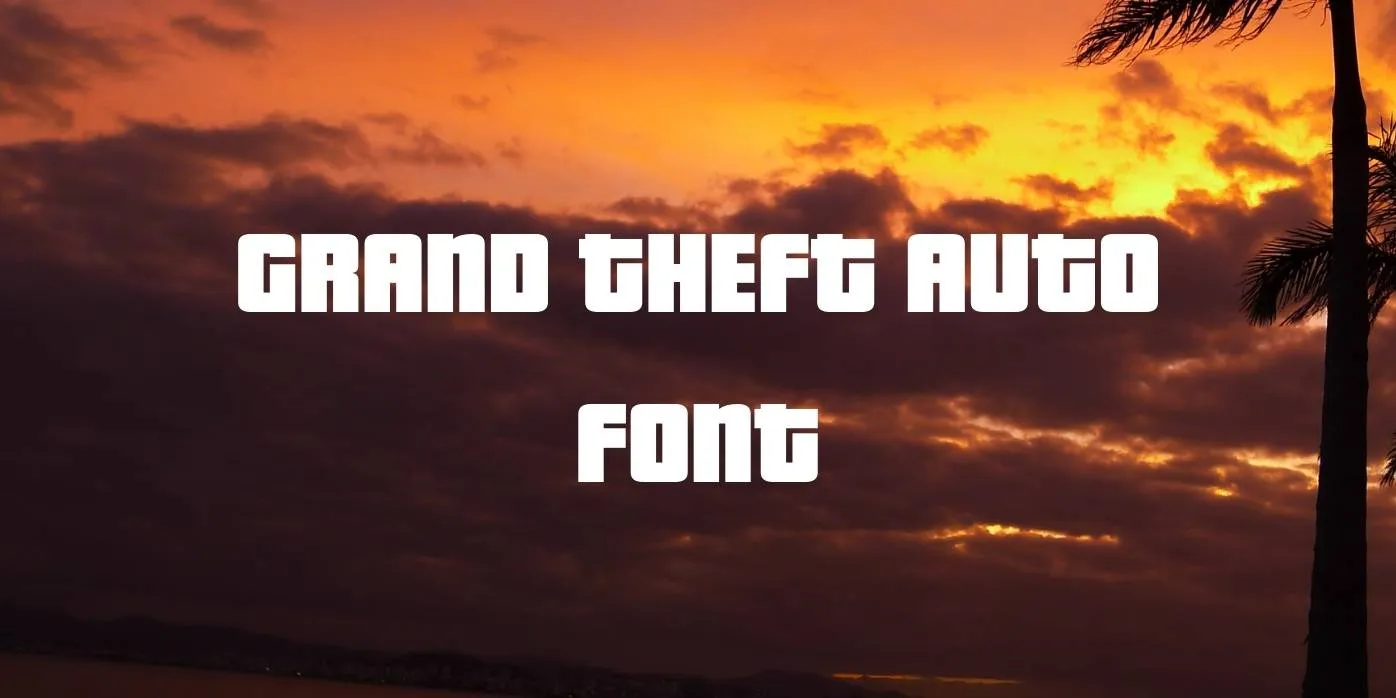 Grand Theft Auto Font